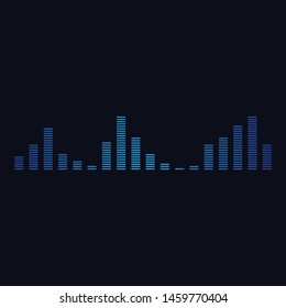 Sound waves vector illustration design template