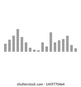Sound waves vector illustration design template