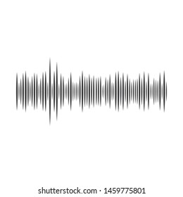 Sound waves vector illustration design template