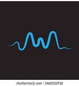 Sound waves vector illustration design template