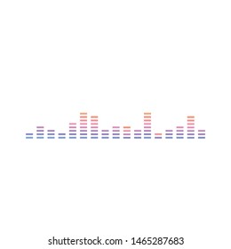 Sound waves vector illustration design template