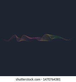 Sound waves vector illustration design template