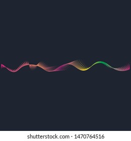 Sound waves vector illustration design template