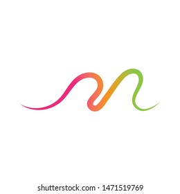 Sound waves vector illustration design template