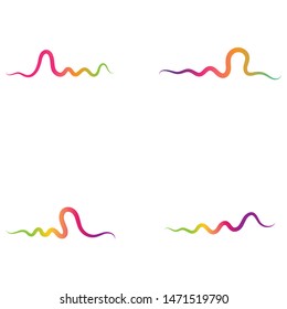 Sound waves vector illustration design template