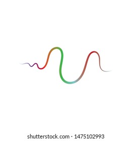 Sound waves vector illustration design