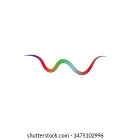 Sound waves vector illustration design