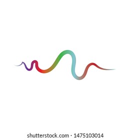 Sound waves vector illustration design