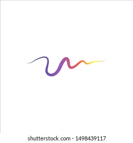 Sound waves vector illustration design template. Audio wave logo design