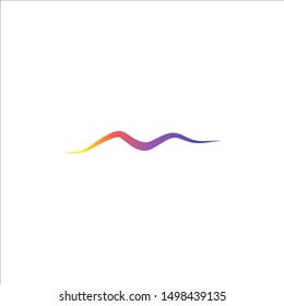 Sound waves vector illustration design template. Audio wave logo design