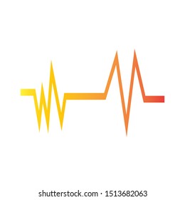 Sound waves vector illustration design template