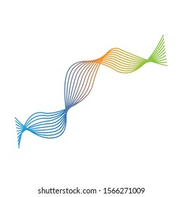 Sound waves vector illustration design template