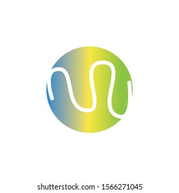 Sound waves vector illustration design template