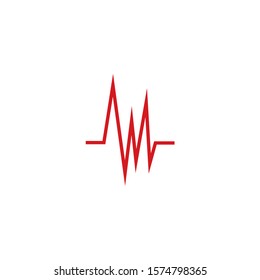 Sound waves vector illustration design template. Audio wave logo design
