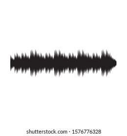 Sound waves vector illustration design template. Audio wave logo design
