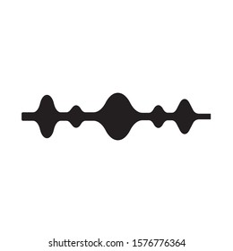 Sound waves vector illustration design template. Audio wave logo design
