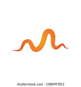 Sound waves vector illustration design template