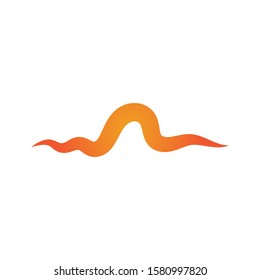 Sound waves vector illustration design template