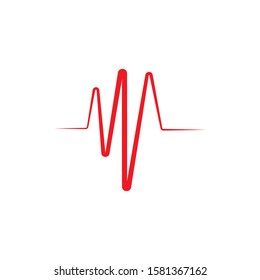 Sound waves vector illustration design template