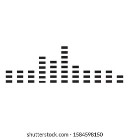 Sound waves vector illustration design template