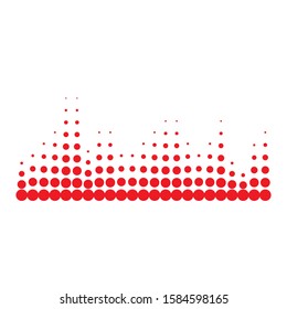 Sound waves vector illustration design template