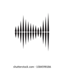 Sound waves vector illustration design template