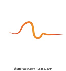 Sound waves vector illustration design template