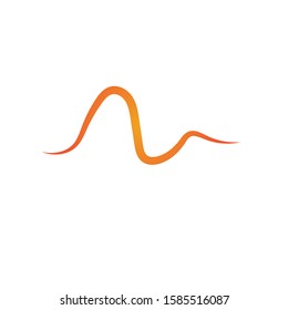 Sound waves vector illustration design template