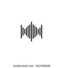 Sound waves vector illustration design template