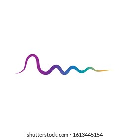 Sound waves vector illustration design template