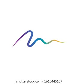 Sound waves vector illustration design template