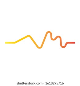 Sound waves vector illustration design template