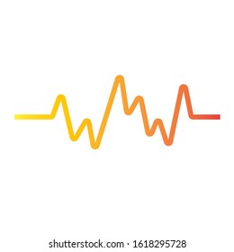 Sound waves vector illustration design template