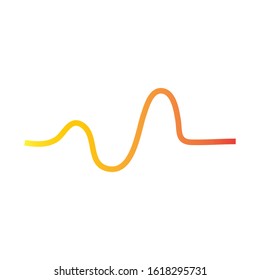 Sound waves vector illustration design template
