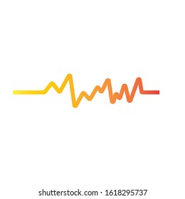Sound waves vector illustration design template