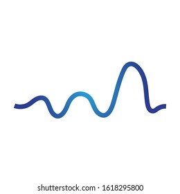 Sound waves vector illustration design template