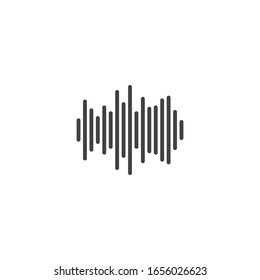 Sound waves vector illustration design 