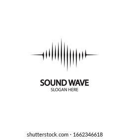 Sound waves vector illustration design template