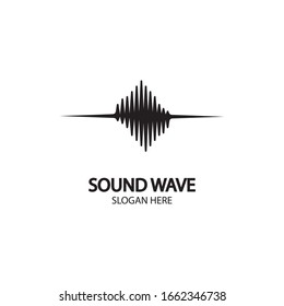 Sound waves vector illustration design template