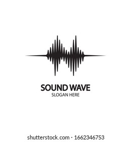 Sound waves vector illustration design template