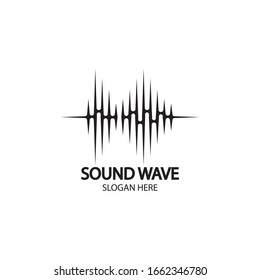 Sound waves vector illustration design template