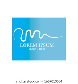 Sound waves vector illustration design template