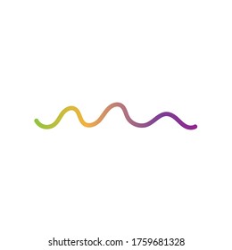 Plantilla de diseño de ilustraciones vectoriales de ondas de sonido