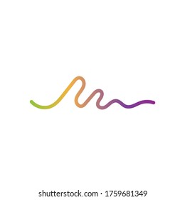 Plantilla de diseño de ilustraciones vectoriales de ondas de sonido