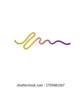Sound waves vector illustration design template