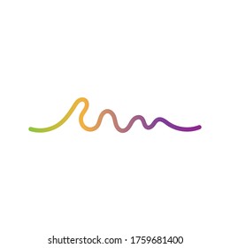 Sound waves vector illustration design template
