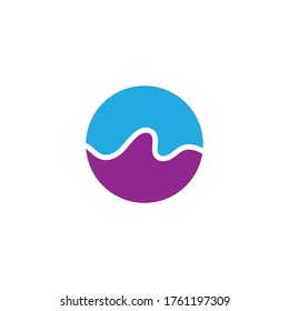 Sound waves vector illustration design template