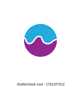 Sound waves vector illustration design template