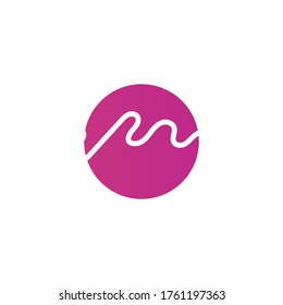 Sound waves vector illustration design template