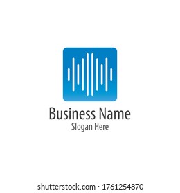 Sound waves vector illustration design template